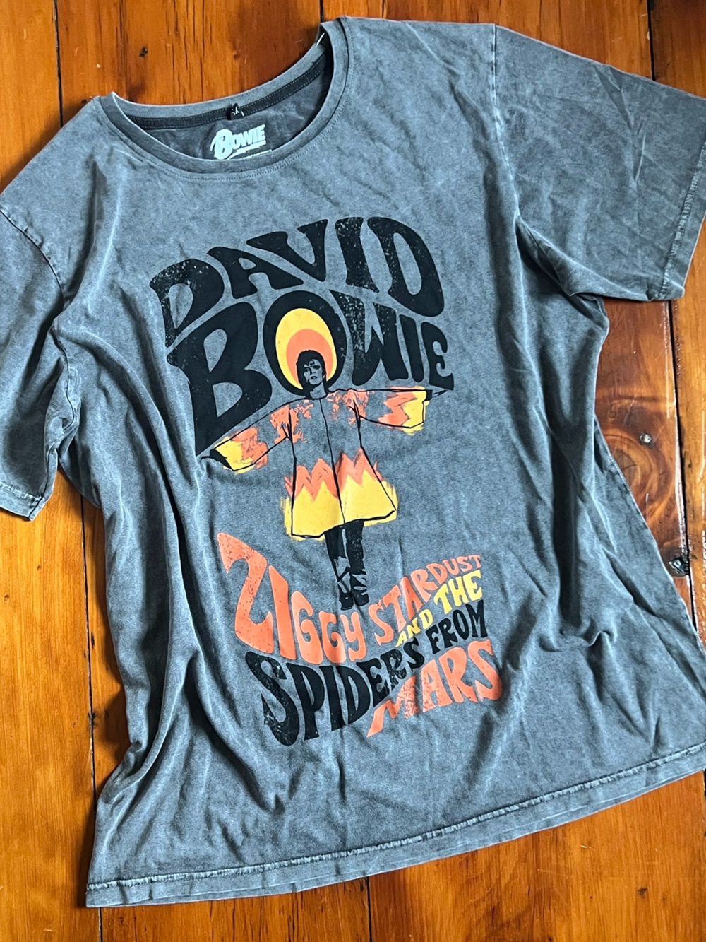 Heather Gray BOWIE Tee in size XL